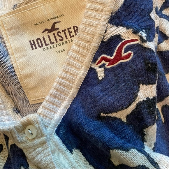 Hollister bold floral pattern cardigan XS - Picture 2 of 4